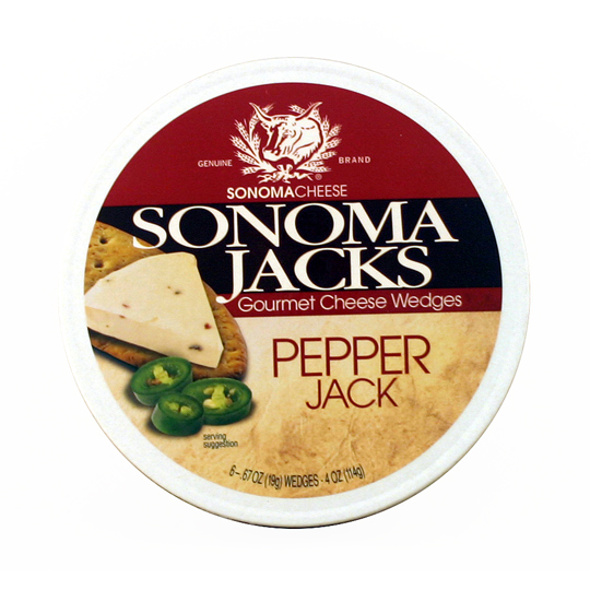 Jdw Distributors Gift Basket Supplies Everton Toffee Sunsations Pepper Jack Cheese Wedges 4oz Red 12 Sonoma Jack Best By 03 12 22